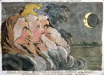 Weird Sisters; Ministers of Darkness; Minions of the Moon, published by Hannah Humphrey